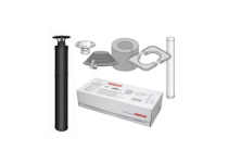 Komínový set HARVIA 1500 mm, steel - lakovaná oceľ, black