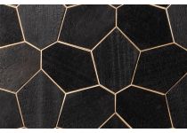 Dekoratívny saunový obklad HEXAGON, abachi yakisugi 432x373mm