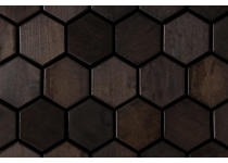 Dekoratívny saunový obklad PROMENADE, čierna jelša 464x355mm