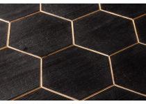 Dekoratívny saunový obklad PROMENADE, abachi yakisugi XL 510x441mm