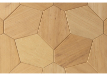 Dekoratívny saunový obklad HEXAGON, abachi 432x373mm