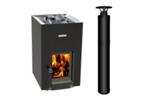 Set kachlí HARVIA Linear 22 GreenFlame s komínom