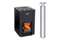 Set kachlí HARVIA Linear 16 s komínom