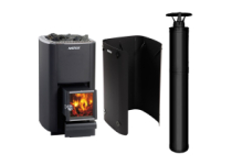 Set kachlí M3 SL s komínom a ochranným štítom