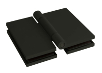 Predaj ukončený: Čierny pánt, pre saunové dvere Sentiotec (sklo/sklo)